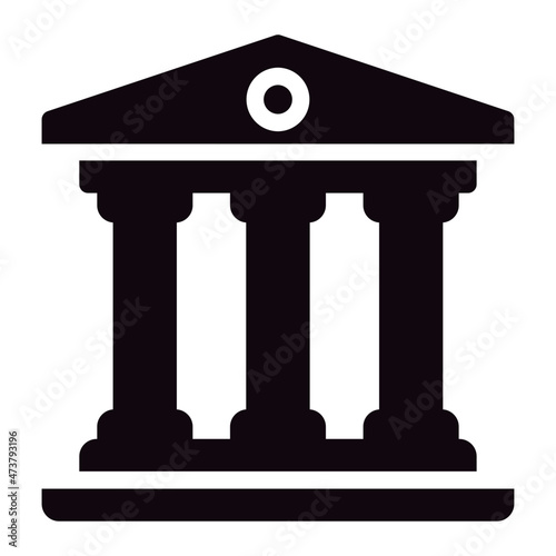 Bank glyph icon