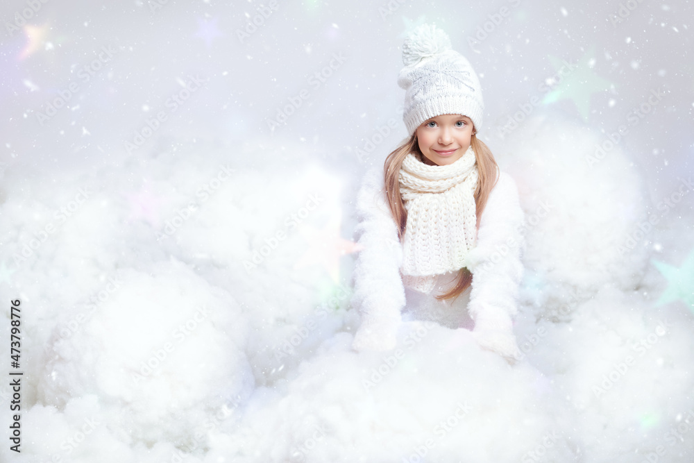 blonde girl with snowballs blonde girl with snowballs
