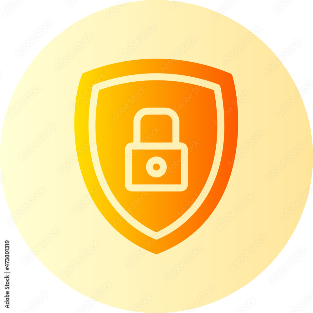 shield protection gradient icon shield protection gradient icon