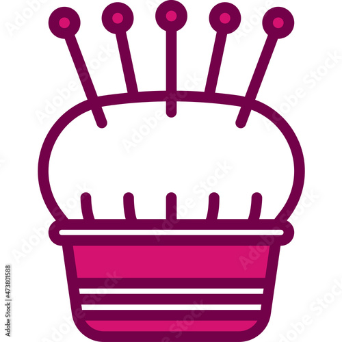 pincushion one color icon