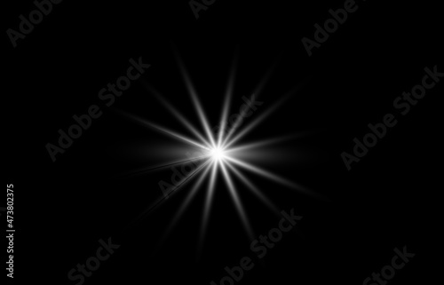 Wallpaper Mural Transparent white sunlight special lens flash light effect. Front solar flare lenses. Vector Torontodigital.ca