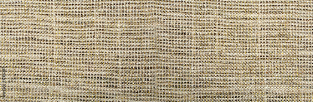 Texture of natural burlap fabric as background, top view. Banner design Texture of natural burlap fabric as background, top view. Banner design