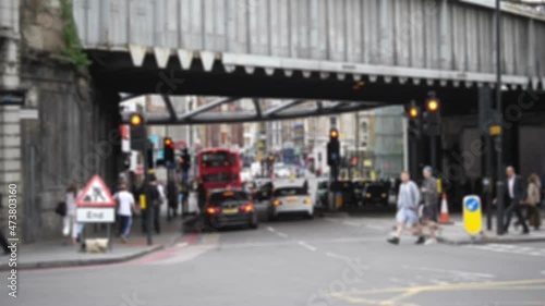 Wallpaper Mural People walking the streets of London in slow motion 180fps Torontodigital.ca