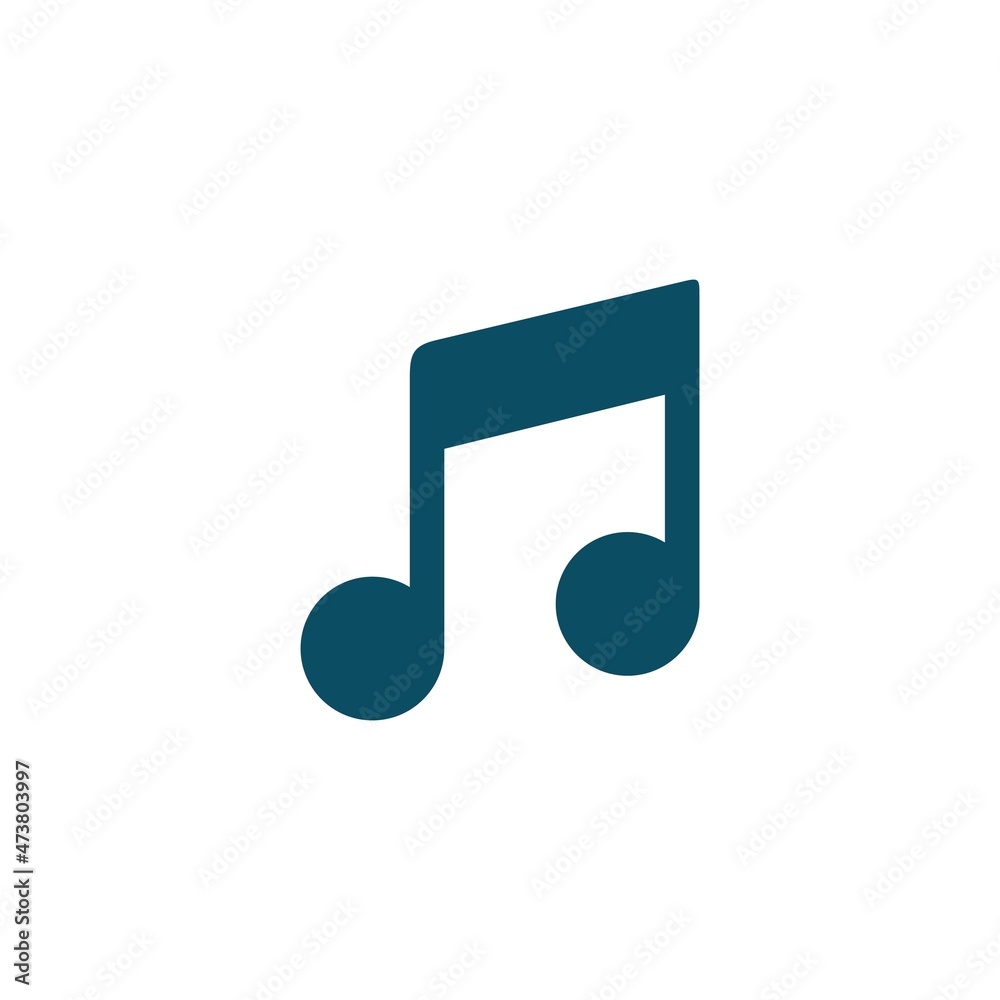 Music notes, song, melody and tune vector icon Music notes, song, melody and tune vector icon