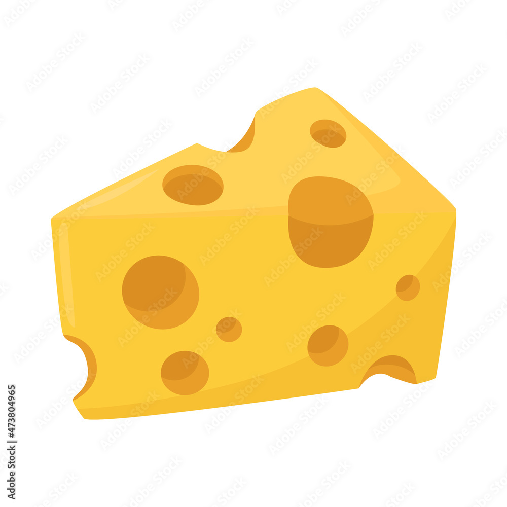 Cheese Emoji Icon Illustration. Food Vector Symbol Emoticon Design Doodle Vector.