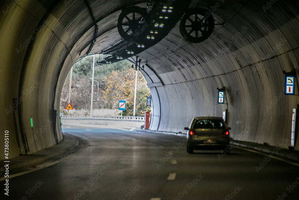 Tunnel Highway Interior, Peloponnese, Greece