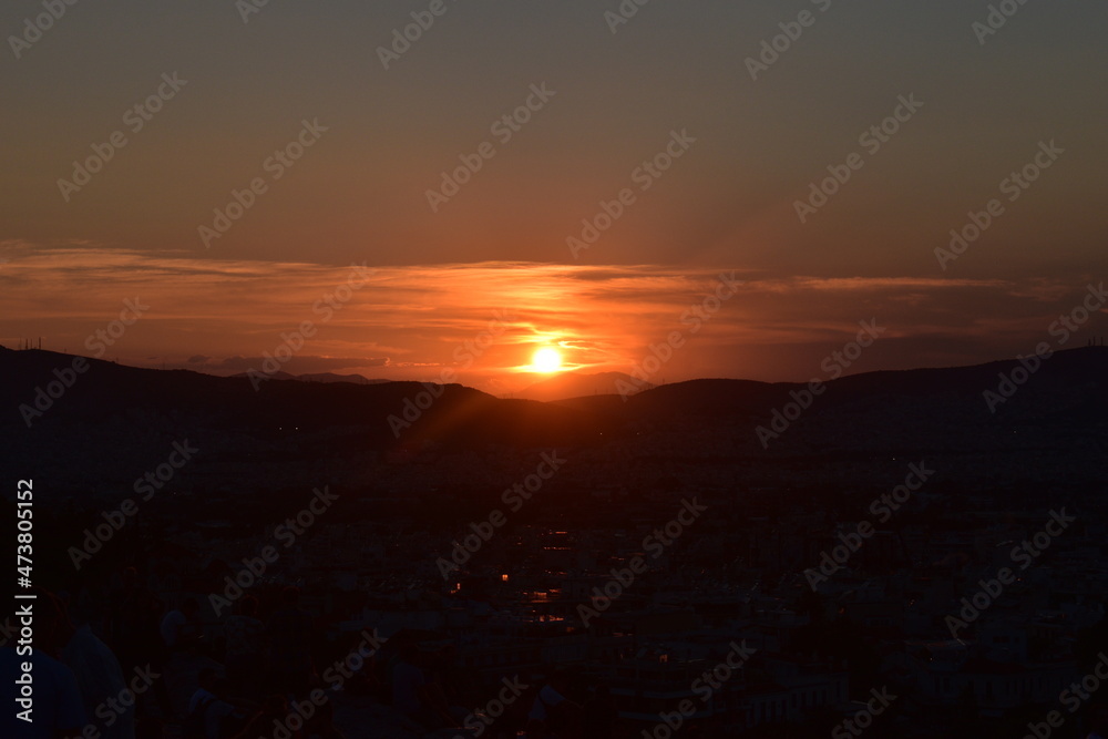 Greek Sunset Athens