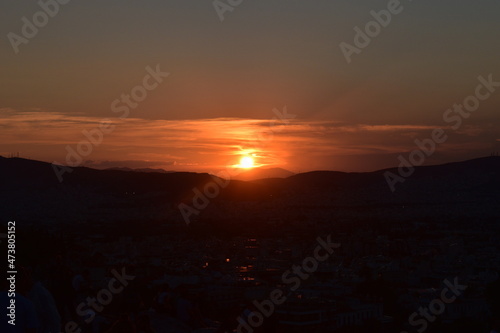 Greek Sunset Athens © jefferey