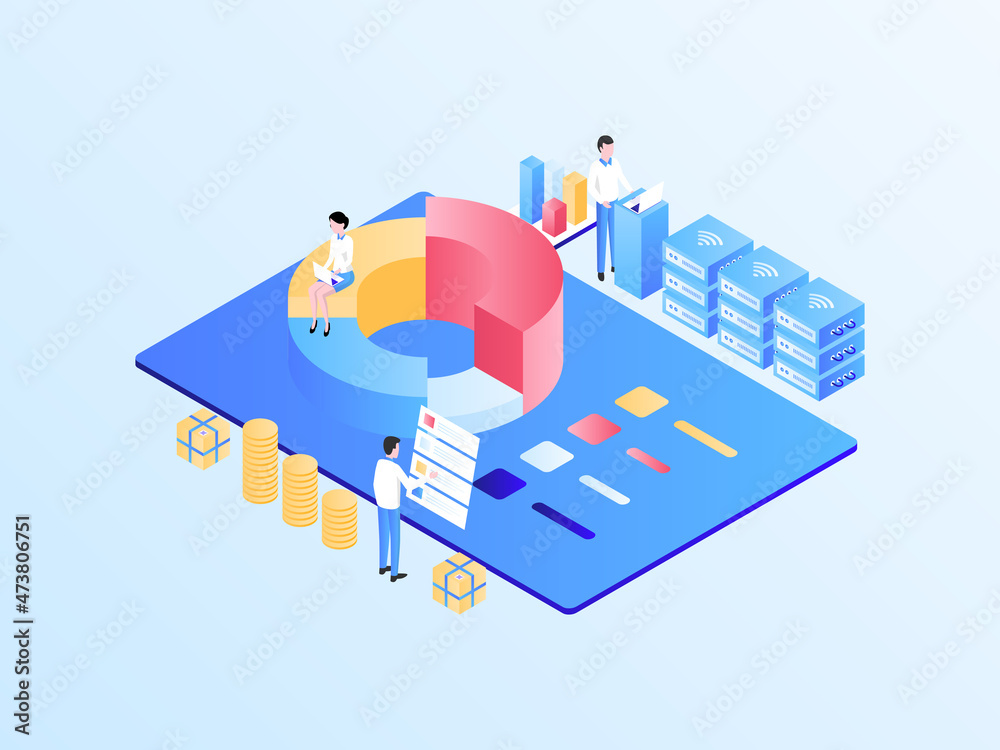Business Analytic Isometric Illustration Light Gradient. Suitable for Mobile App, Website, Banner, Diagrams, Infographics, and Other Graphic Assets. Business Analytic Isometric Illustration Light Gradient. Suitable for Mobile App, Website, Banner, Diagrams, Infographics, and Other Graphic Assets.