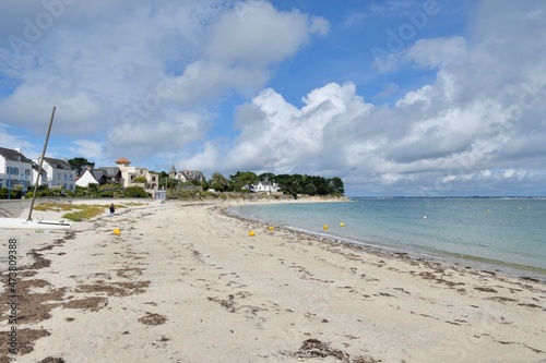 The Saint-pierre Quiberon beach in Brittany-France