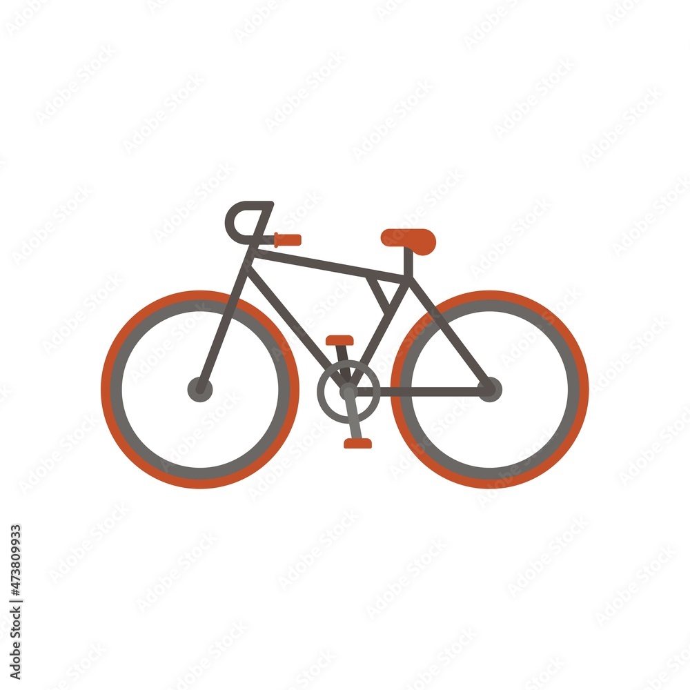 Classic style bicycle on a white background. Vector illustration design.