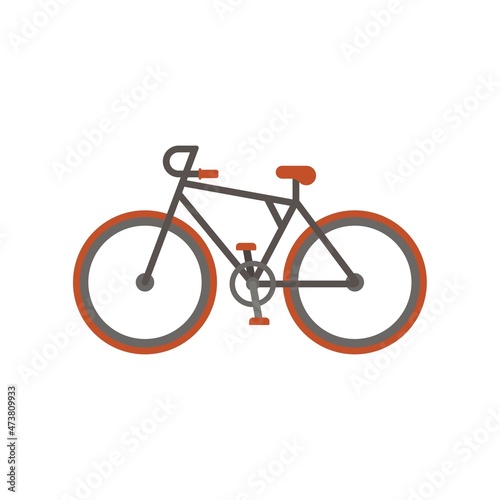 Classic style bicycle on a white background. Vector illustration design.
