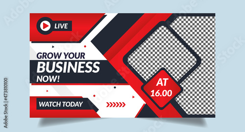 Editable youtube thumbnail design for any youtube videos customizable video thumbnail design video cover fully editable thumbnail template for social media concept. 