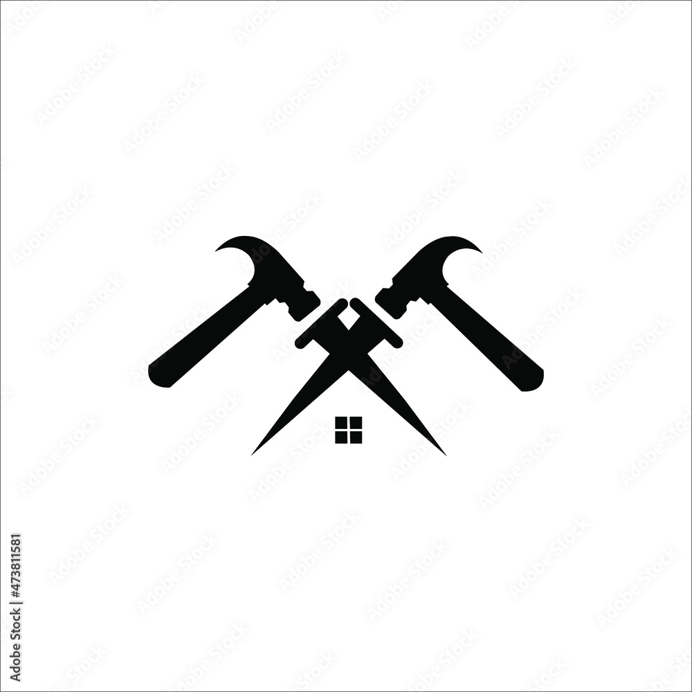 hammer and nails logo hammer and nails logo