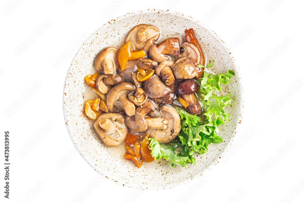 mushroom salad vegetable meal mushrooms snack on the table copy space food background rustic veggie vegan or vegetarian food mushroom salad vegetable meal mushrooms snack on the table copy space food background rustic veggie vegan or vegetarian food
