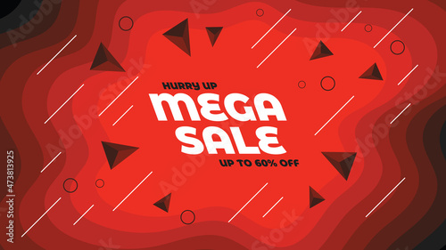 Mega sale promotion banner