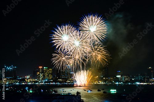 Firework at Pattaya, Thailand