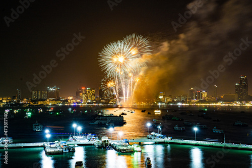 Firework at Pattaya, Thailand