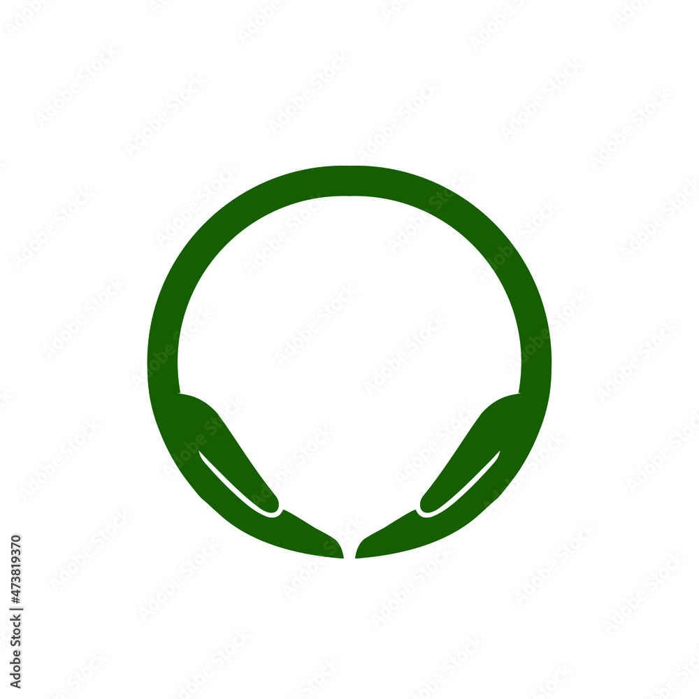 Hands care circle vector icon
Hands care circle vector icon