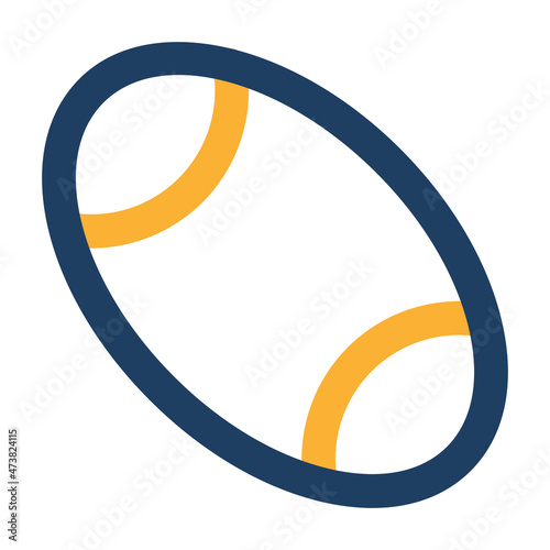 Rugby Vector icon which is suitable for commercial work and easily modify or edit it


