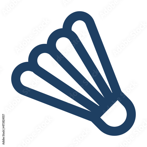 Shuttlecock Vector icon which is suitable for commercial work and easily modify or edit it

