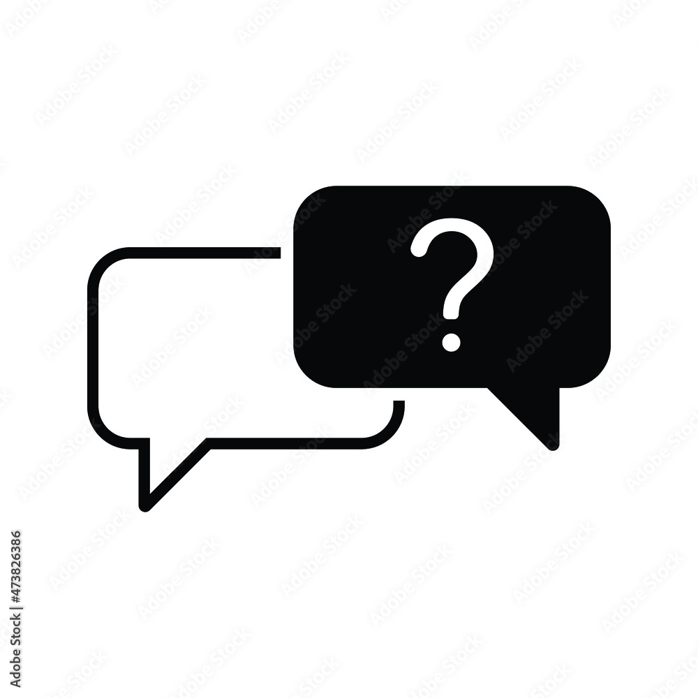 question support icon or logo isolated sign symbol vector illustration - high quality black style vector icons question support icon or logo isolated sign symbol vector illustration - high quality black style vector icons