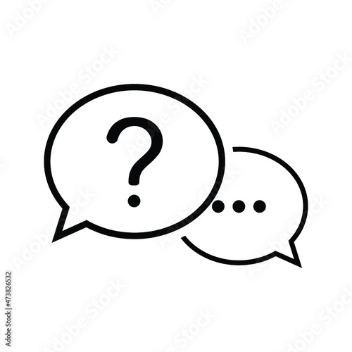 question support icon or logo isolated sign symbol vector illustration - high quality black style vector icons
