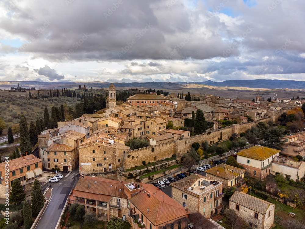 Village of San Quirico d Orcia in Tuscany Italy - travel photography