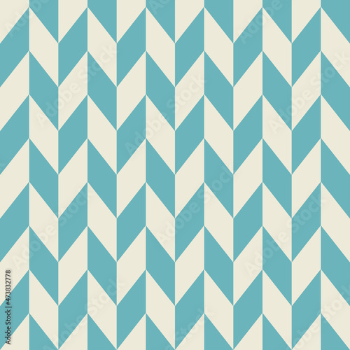 Abstract Vertical Zigzag Retro Pattern in Beige, and Light-Blue Colors. Background for Cards, Textiles, Wrapping Paper
