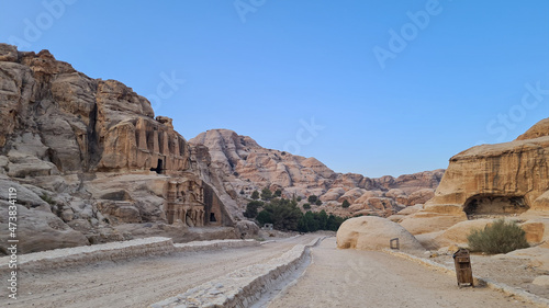 Al Siq Canyon in Petra  Jordan  Lost City  Seven Wonders of the World  Red Rose City  UNESCO World Heritage  new7wonders
