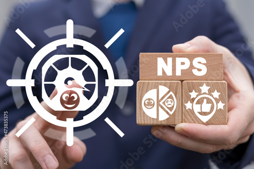 NPS Net Promoter Score Business Concept. photo