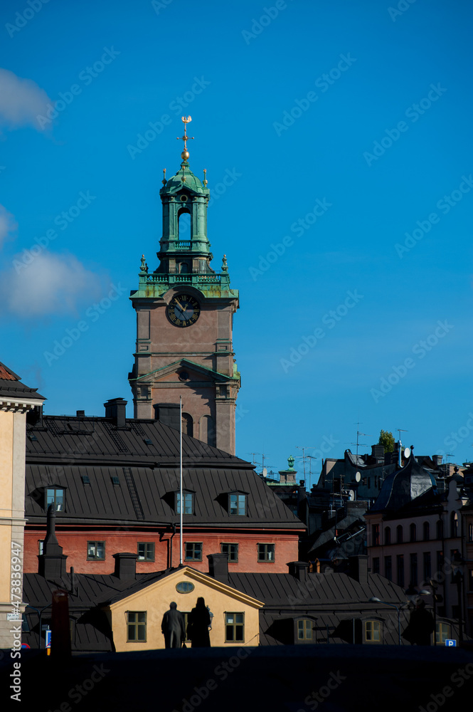 Beautiful street views of central Stockholm