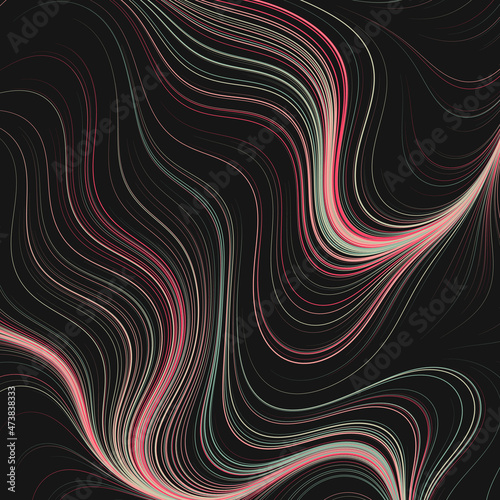 Abstract Perlin Noise Geometric Pattern generative computational art illustration