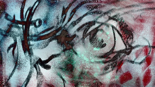 Fotografie 3d illustration Of Liquid Abstract Organic Form