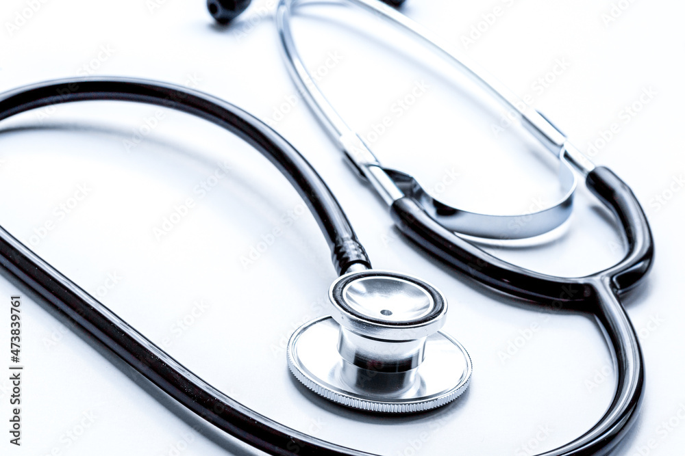new stethoscope on a white background isolated new stethoscope on a white background isolated