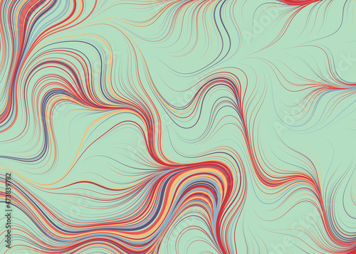 Abstract Perlin Noise Geometric Pattern generative computational art illustration