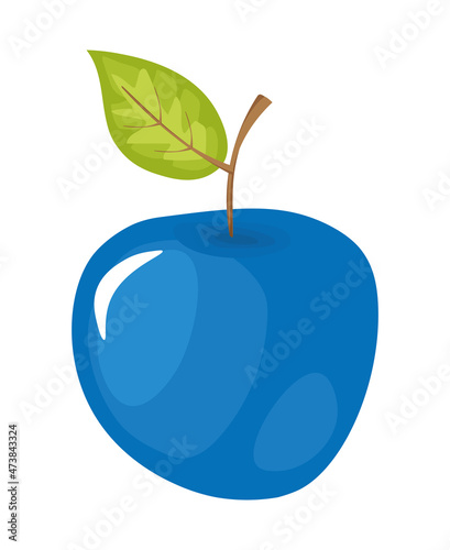 Niebieskie jabłko