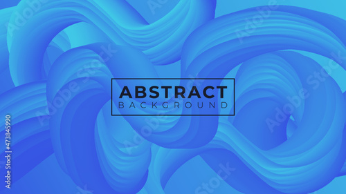 3D Fluid abstract vector trendy modern background illustration design.