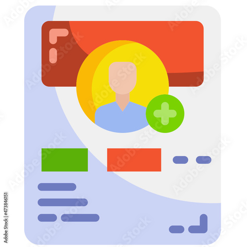 add contact flat icon