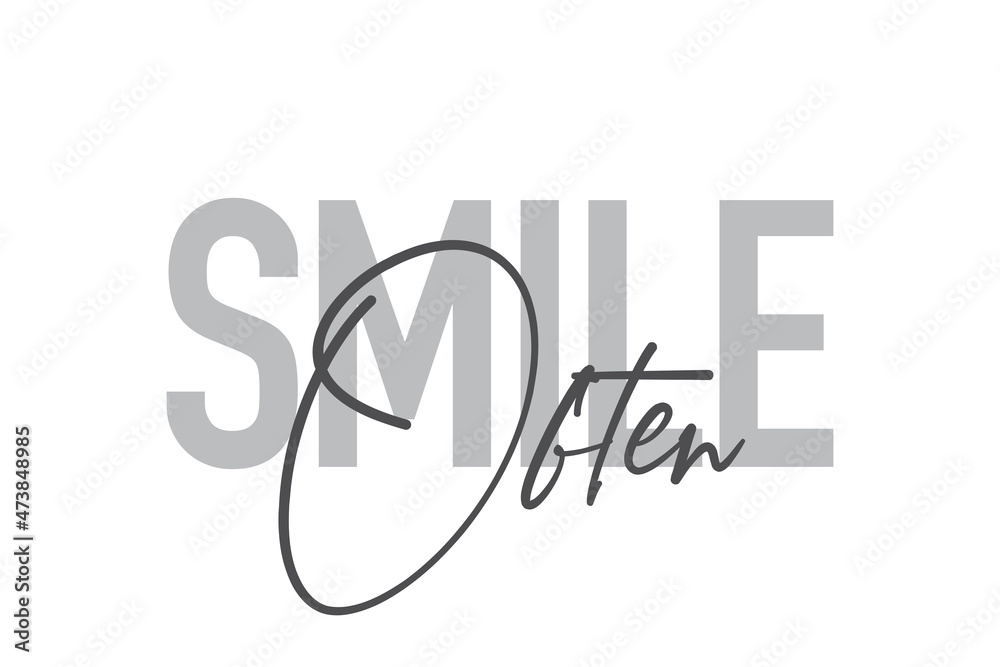 Modern, simple, minimal typographic design of a saying Modern, simple, minimal typographic design of a saying