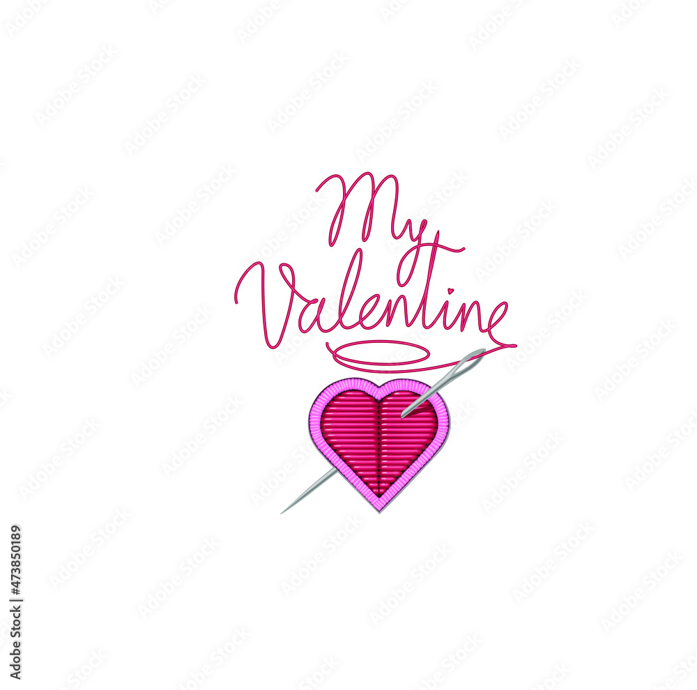 Valentine's day,  Be my Valentine, heart, cupid arrow. Design for greeting cards, posters, t shirt, stickers, wallpaper, badge, banner, phone case, mug, notebooks, icons
