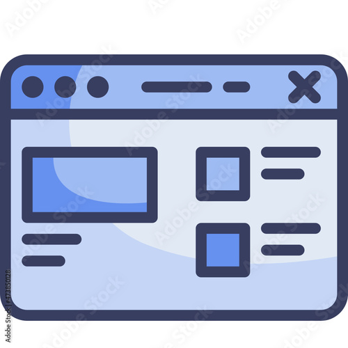 web development Two Tone icon