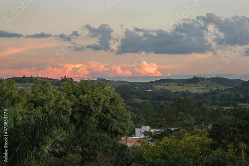 Landscape of Tiradentes by the afternoon - Tiradentes, MInas Gerais, Brazil