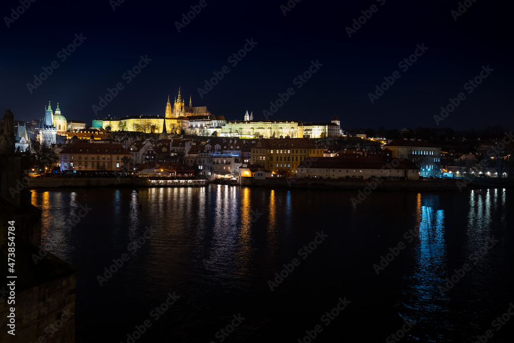 Chateau de Prague la nuit