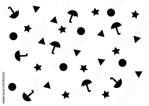 background with themed shapes that kids can color