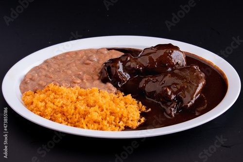 Chicken in mole sauce