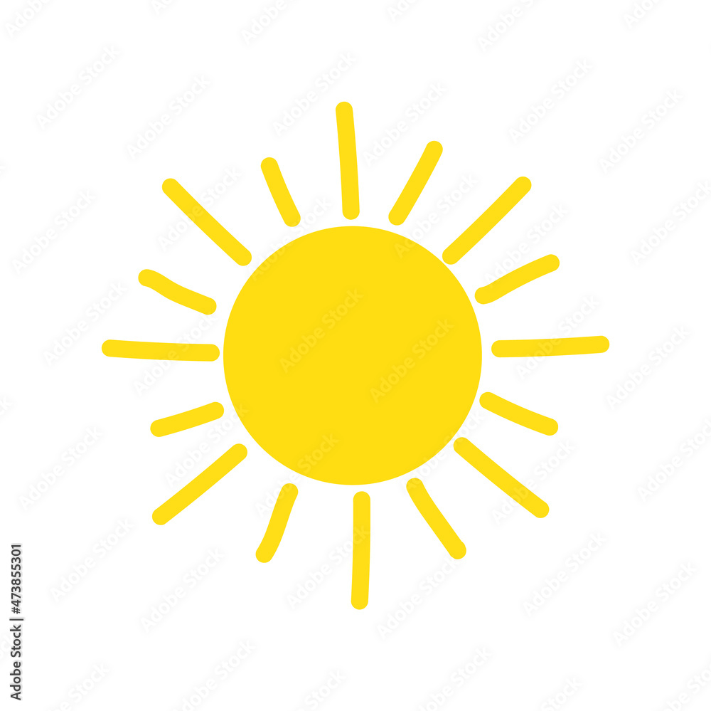 Sun with direct rays. Sunrise bright shine illustration image Sun with direct rays. Sunrise bright shine illustration image