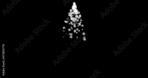 Christmas Tree made with white snowflakes particles 

Works well with all editing Programs, Drag and Drop on Video/Photos and use Add or screen overlay mode