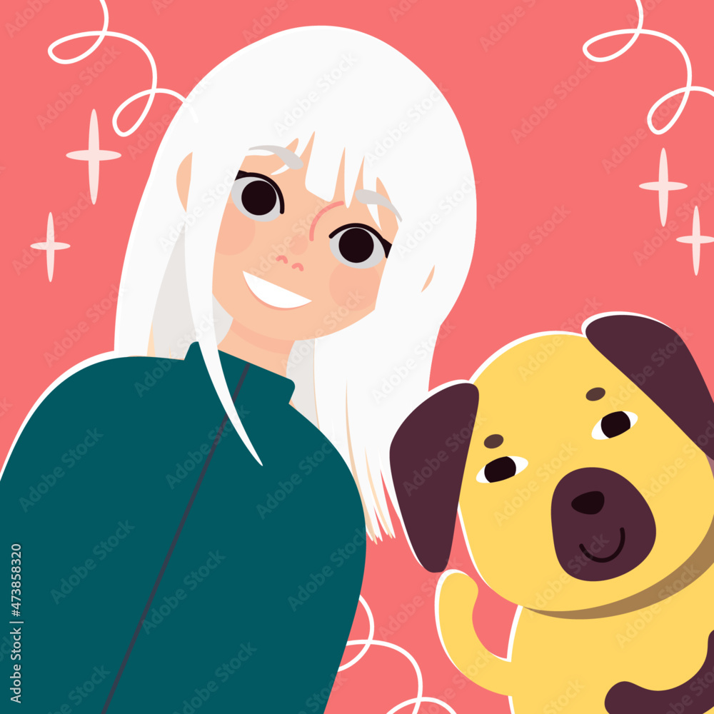 child and dog child and dog