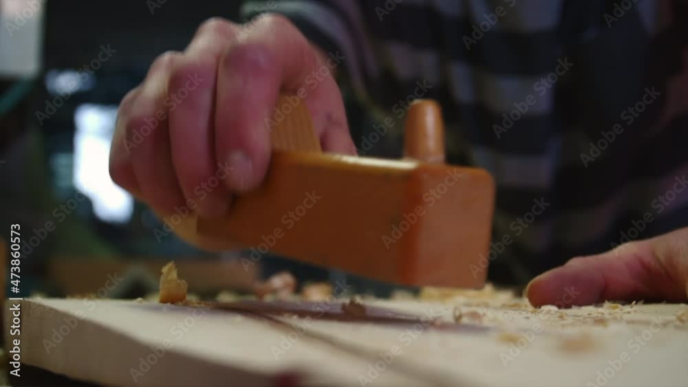 planing wood in slowmotion planing wood in slowmotion